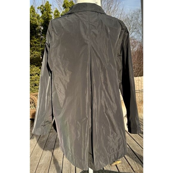 SUN KIM Vienna Parachute Jacket Sz Med Blk Lightweight Blazer Career Office Goth - Picture 4 of 9